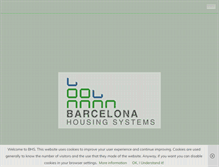 Tablet Screenshot of barcelonahousingsystems.com